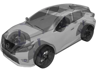 Nissan Murano (2016) 3D Model preview