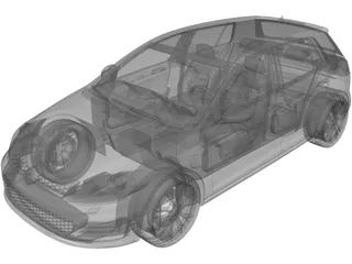 Volkswagen Golf GTI (2010) 3D Model preview