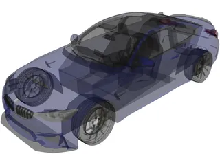 BMW M4 CS (2018) 3D Model preview