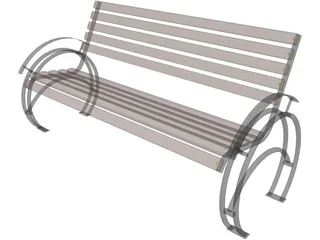 Bench 3D Model preview