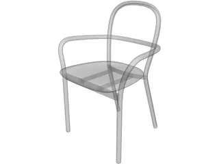 Studio Chair Niskota 3D Model preview