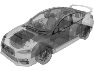 Subaru WRX STI Type S (2015) 3D Model preview