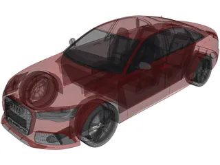 Audi RS6 Sedan (2015) 3D Model preview