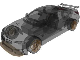BMW M4 GTS F82 (2016) 3D Model preview