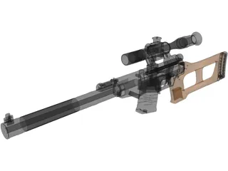 VSS Vintorez 3D Model preview