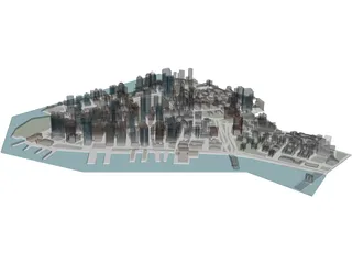 New York Lower Manhattan 3D Model preview