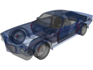 Chevrolet Camaro Z28 (1976) 3D Model preview