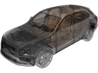 Bentley Bentayga (2017) 3D Model preview