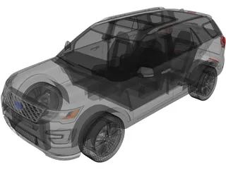 Ford Explorer (2016) 3D Model preview