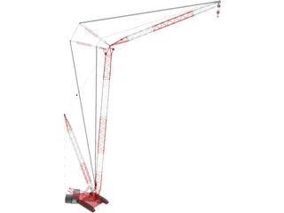 Special Crawler Crane 3D Model preview