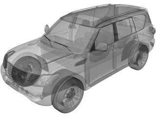 Nissan Patrol (2011) 3D Model preview
