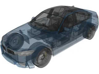 BMW M3 F30 Sedan (2015) 3D Model preview
