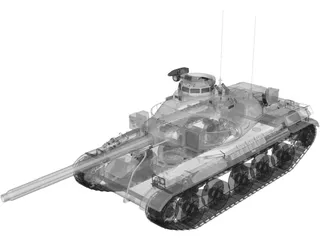AMX-30B 3D Model preview