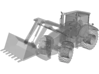 Excavator 3D Model preview