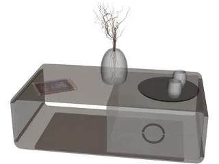 Modern Coffee Table 3D Model preview