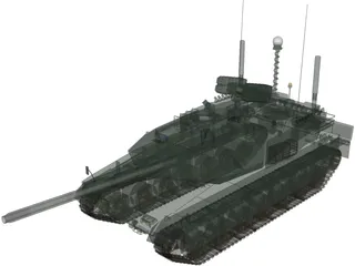 Altay Tank 3D Model preview