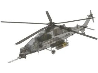 T-129 ATAK Helicopter 3D Model preview