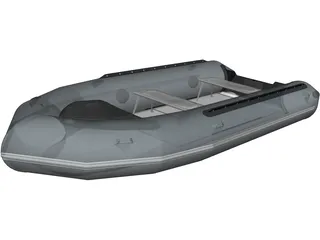 Inflatable Boat 3D Model preview