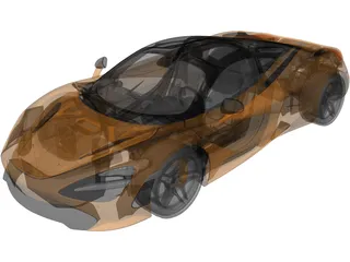 McLaren 720S (2018) 3D Model preview