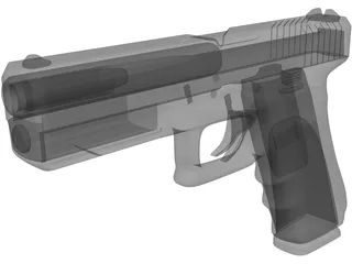 Glock 17 3D Model preview