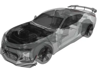 Chevrolet Camaro ZL1 1LE (2018) 3D Model preview