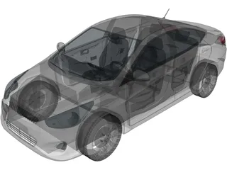 Hyundai Accent (2009) 3D Model preview