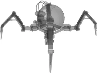Mechanical Spider Robot 3D Model preview