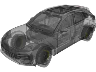 Porsche Cayenne S (2018) 3D Model preview