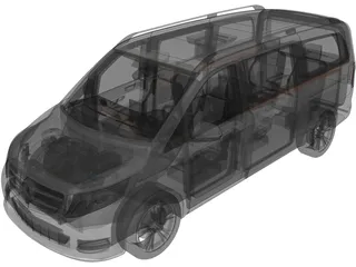 Mercedes-Benz V250 Bluetec 3D Model preview