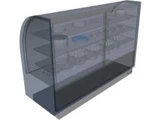 Bakery Display Case 3D Model preview