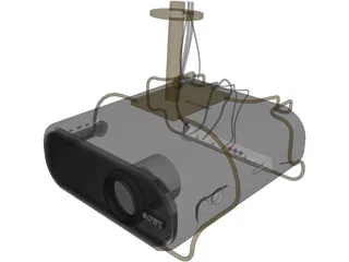 Sony Video Projector 3D Model preview