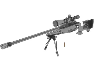 Blaser R93 LRS2 3D Model preview