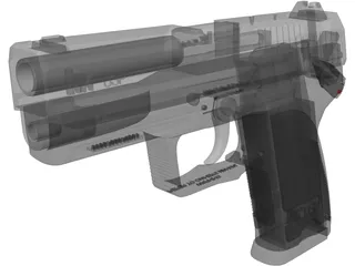 Heckler & Koch USP 3D Model preview