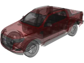 Ford Ranger Pickup (2015) 3D Model preview