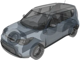 Kia Soul (2014) 3D Model preview