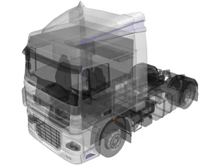 DAF XF 105 3D Model preview