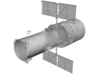 Hubble Space Telescope 3D Model preview