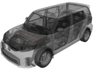 Scion xB (2014) 3D Model preview