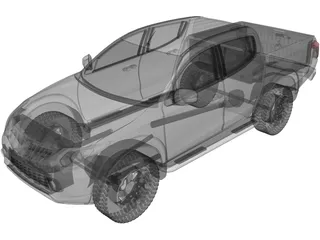 Mitsubishi L200 (2017) 3D Model preview