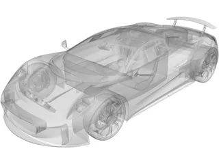 Jaguar C-X75 Concept (2014) 3D Model preview