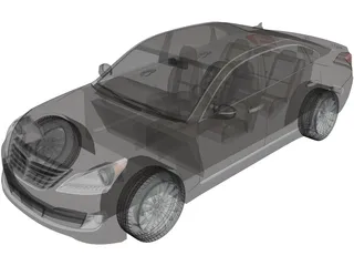 Hyundai Equus (2014) 3D Model preview