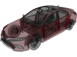 Toyota Camry (2018) 3D Model preview