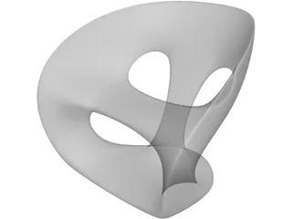 Hara Chair 3D Model preview