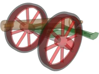 8PDR Cannon 3D Model preview