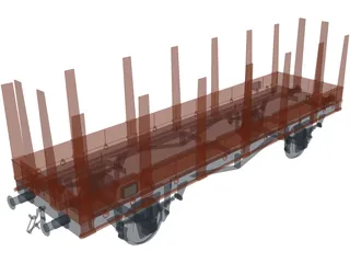 Wagon Stanchion 3D Model preview