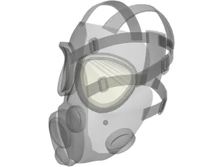Gas Mask 3D Model preview