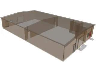 Warehouse 3D Model preview