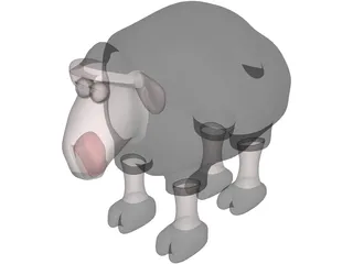 Baa Baa Black Sheep 3D Model preview