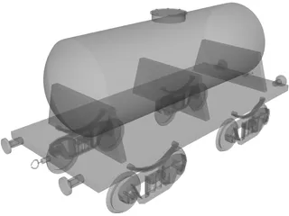 Tank Car 3D Model preview