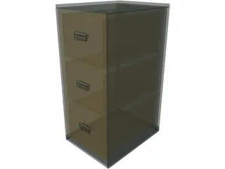 Storage Pedestal 3D Model preview